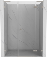 Mexen Lunar L uși de duș batante dreapta 135 cm, transparent, nichel periat - 834SL-135-050-97-00-P