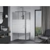 Mexen Apia cabină de duș extensibilă 135 x 90 cm, Dungi, Crom - 840-135-090-01-20