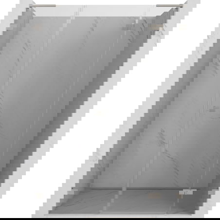 Ușa de duș Mexen Lunar L cu deschidere dreaptă 140 cm, transparent, nichel periat - 834SL-140-050-97-00-P
