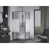 Mexen Apia cabină de duș extensibilă 135 x 90 cm, Dungi, Crom - 840-135-090-01-20