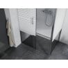 Mexen Apia cabină de duș extensibilă 135 x 90 cm, Dungi, Crom - 840-135-090-01-20