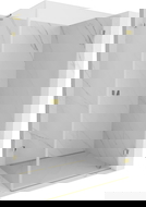 Mexen Lunar-B L cabină de duș culisantă dreapta 85 x 70 cm, transparentă, aurie - 832L-085-070-50-00-P