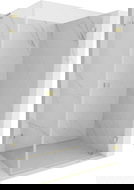 Mexen Lunar-B L zuhanyfülke, jobbra nyíló, 95 x 70 cm, átlátszó, arany szálcsiszolt - 832L-095-070-55-00-P