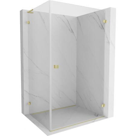 Mexen Lunar-B L cabina de duș cu balamale dreapta 95 x 90 cm, transparent, auriu periat - 832L-095-090-55-00-P