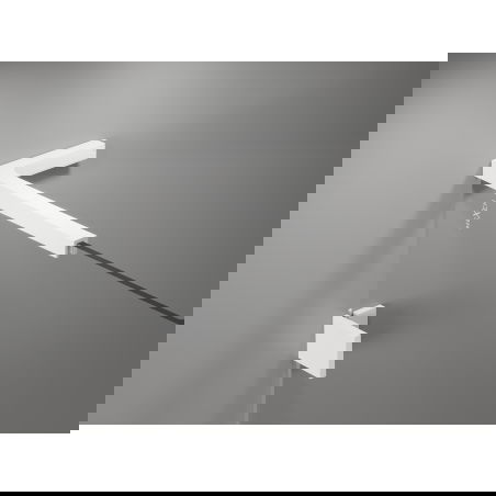 Mexen Lunar L paravan de baie cu 2 uși pe stânga 80 x 150 cm, transparent, alb - 897L-080-100-20-00-L