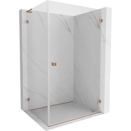 Mexen Lunar-B L cabină de duș cu deschidere dreapta 95 x 80 cm, transparent, cupru periat - 832L-095-080-65-00-P