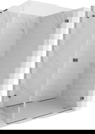 Mexen Lunar-B L cabina de duș cu ușă batantă dreapta 80 x 70 cm, transparentă, gri închis periat - 832L-080-070-66-00-P