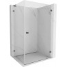 Mexen Lunar-B L cabina de duș rabatabilă dreapta 100 x 80 cm, transparent, gri armă periat - 832L-100-080-66-00-P
