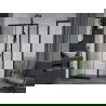 Mexen Apia cabină de duș extensibilă 135 x 70 cm, transparent, Neagră - 840-135-070-70-00