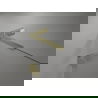 Mexen Lunar L paravan cadă cu 2 panouri stânga 80 x 150 cm, transparent, auriu - 897L-080-100-50-00-L