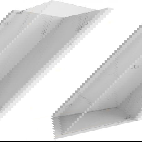 Mexen Lunar-B L cabină de duș batantă dreaptă 95 x 90 cm, transparent, nichel periat - 832L-095-090-97-00-P