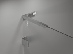 Mexen Lunar L fürdőkád paraván 2-szárnyú jobb 120 x 150 cm, áttetsző, króm - 897L-120-100-01-00-P