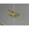 Mexen Lunar L ecran de baie 2-panou drept 90 x 150 cm, transparent, auriu - 897L-090-100-50-00-P