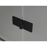 Mexen Lunar L paravan de cadă 2-pliabil dreapta 120 x 150 cm, transparent, negru - 897L-120-100-70-00-P