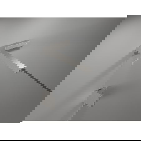 Paravan de cadă dreapta Mexen Lunar L, 2 aripi, 80 x 150 cm, transparent, nichel periat - 897L-080-100-97-00-P