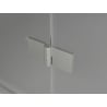 Mexen Lunar L paravan de cadă 2-pliabil dreapta 90 x 150 cm, transparent, nichel periat - 897L-090-100-97-00-P