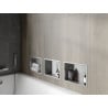 Mexen X-Wall-R süllyesztett polc peremmel 30 x 20 cm, inox - 1910302010