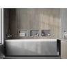 Mexen X-Wall-R süllyesztett polc peremmel 30 x 20 cm, inox - 1910302010