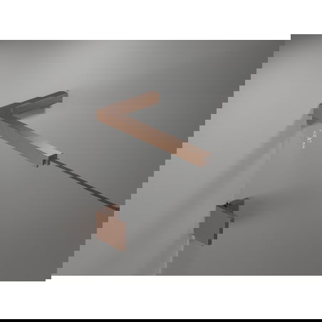 Paravan cadă Mexen Lunar L cu 2 uși, stânga, 110 x 150 cm, transparent, cupru periat - 897L-110-100-65-00-L