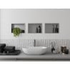 Mexen X-Wall-R süllyesztett polc peremmel 30 x 20 cm, inox - 1910302010