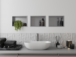 Mexen X-Wall-R raft de încastrare cu flanșă 30 x 20 cm, inox - 1910302010