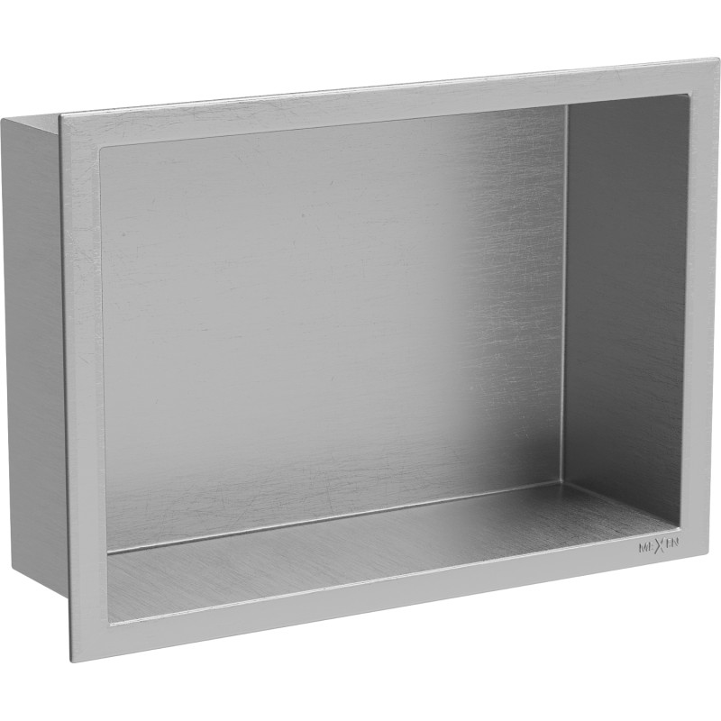 Mexen X-Wall-R perem nélküli polc 30 x 20 cm, inox - 1910302010