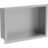 Mexen X-Wall-R süllyesztett polc peremmel 30 x 20 cm, inox - 1910302010