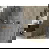 Mexen X-Wall-R fürdőszoba süllyesztett polc kerettel 30 x 20 cm, inox - 1910302010