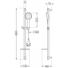 Mexen DQ74 set de duș, Neagră - 785744581-70