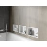 Mexen X-Wall-R raft de încastrare cu flanșă 30 x 20 cm, Albă - 1920302010