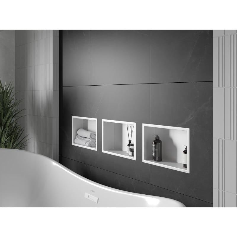 Mexen X-Wall-R fali polc peremmel 30 x 20 cm, fehér - 1920302010