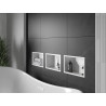 Mexen X-Wall-R raft încastrat cu flanșă 30 x 20 cm, alb - 1920302010