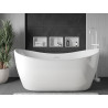 Mexen X-Wall-R raft încastrat cu flanșă 30 x 20 cm, alb - 1920302010