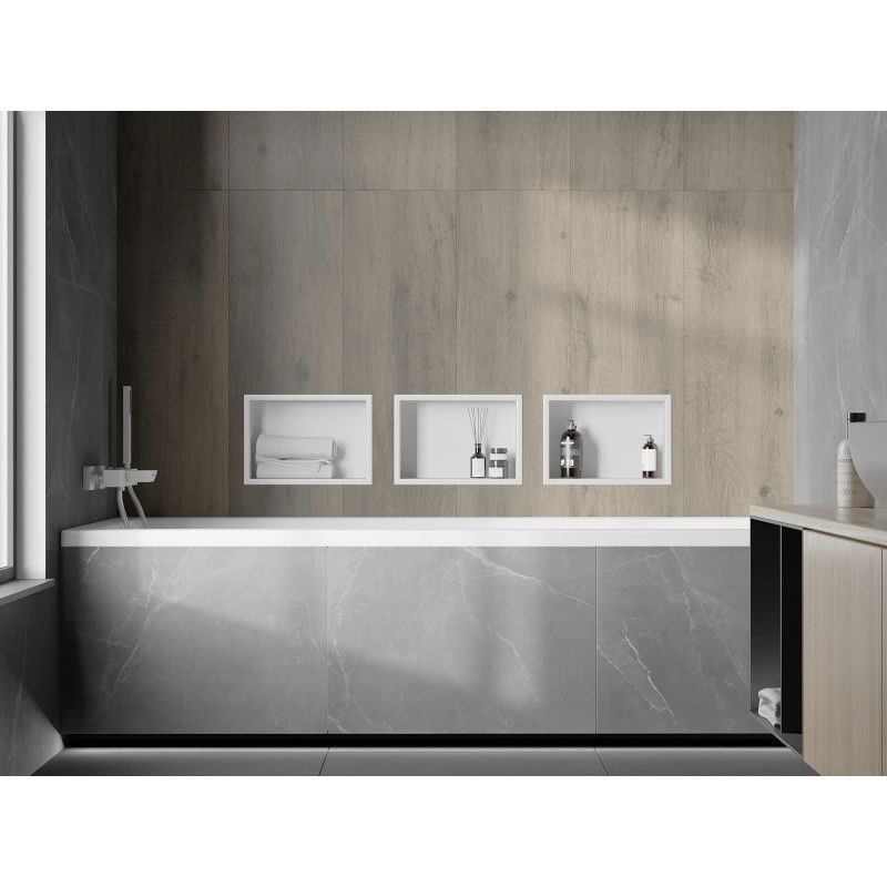 Mexen X-Wall-R raft nișă cu flanșă 30 x 20 cm, alb - 1920302010