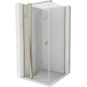 Mexen Mist T cabină de duș pivotantă 70 x 70 cm, transparentă, aurie - 8A4T-070-070-50-00