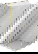 Mexen Mist T cabină de duș cu ușă oscilantă 90 x 80 cm, transparentă, aurie - 8A4T-090-080-50-00