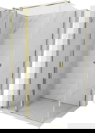 Mexen Mist T cabină de duș rabatabilă 120 x 100 cm, transparentă, aurie - 8A4T-120-100-50-00