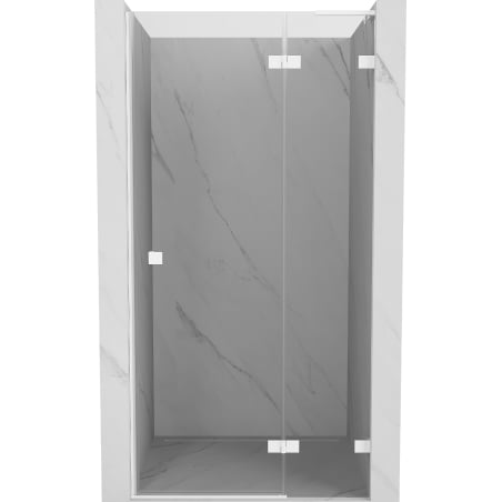 Mexen Lunar L ușă de duș cu deschidere dreapta 80 cm, transparent, alb - 834L-080-000-20-00-P