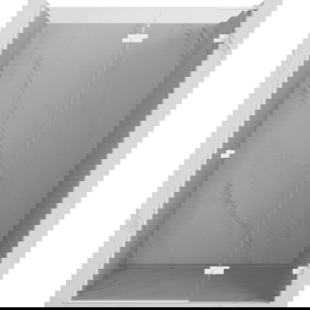Mexen Lunar L ușă de duș batantă dreapta 130 cm, transparent, alb - 834L-130-000-20-00-P