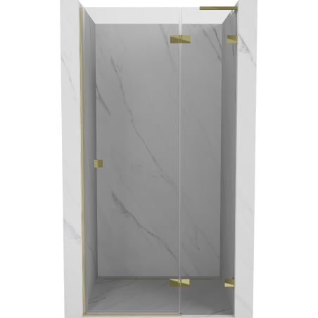 Mexen Lunar L ușă de duș pivotantă dreapta 80 cm, transparentă, aurie - 834L-080-000-50-00-P