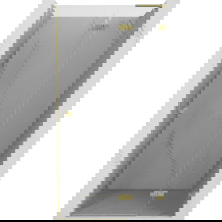 Mexen Lunar L ușă de duș pivotantă dreapta 85 cm, transparentă, aurie periată - 834L-085-000-55-00-P