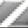 Mexen Lunar L uși de duș batante dreapta 140 cm, transparent, auriu periat - 834L-140-000-55-00-P