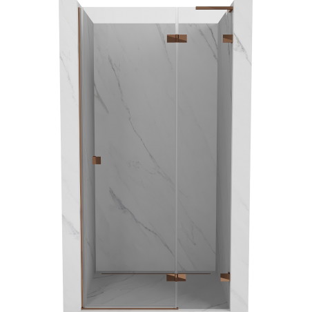 Mexen Lunar L ușă de duș cu deschidere dreapta 105 cm, transparent, aur roz - 834L-105-000-60-00-P
