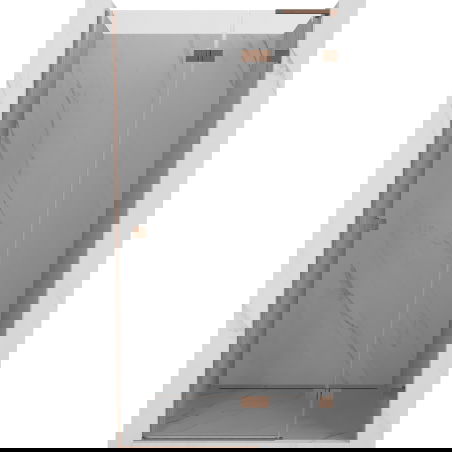 Mexen Lunar L ușă de duș batantă dreapta 85 cm, transparentă, cupru periat - 834L-085-000-65-00-P
