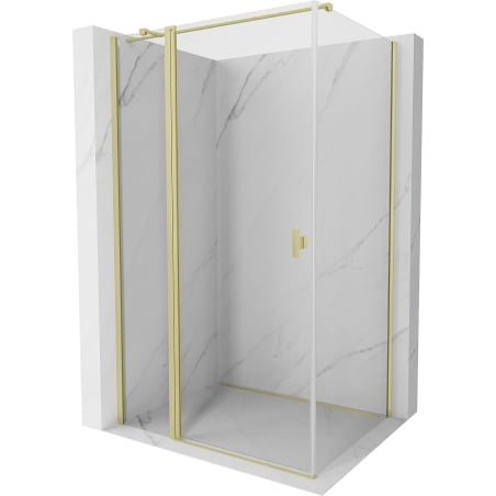 Cabină de duș Mexen Mist T rabatabilă 115 x 70 cm, transparentă, auriu periat - 8A4T-115-070-55-00