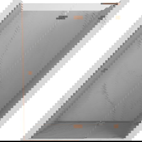 Mexen Lunar L ușă de duș batantă dreapta 130 cm, transparentă, cupru periat - 834L-130-000-65-00-P