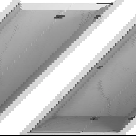 Mexen Lunar L uși de duș batante dreapta 140 cm, transparent, gri armă periat - 834L-140-000-66-00-P