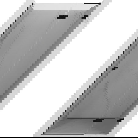 Mexen Lunar L jobbos nyíló zuhanyajtó 85 cm, átlátszó, fekete - 834L-085-000-70-00-P