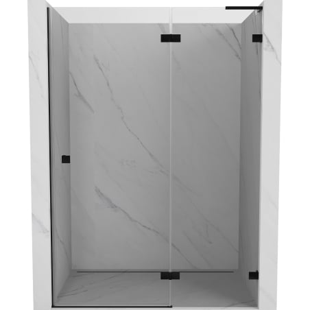 Mexen Lunar L uși de duș batante dreapta 130 cm, transparent, negru - 834L-130-000-70-00-P