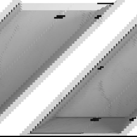 Mexen Lunar L uși de duș pivotante dreapta 130 cm, transparent, negru - 834L-130-000-70-00-P